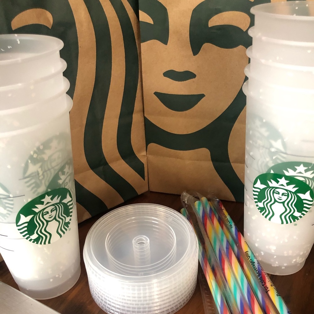 NWT 2020 Starbucks Color Changing Confetti Cups